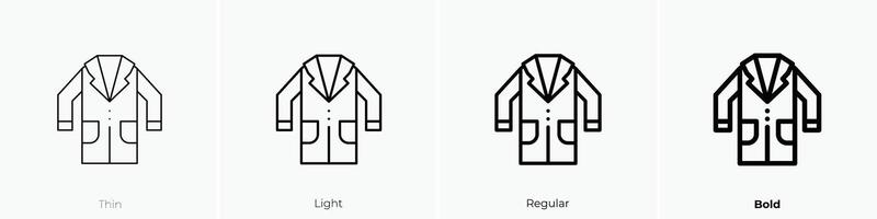 lab icon. Thin, Light, Regular And Bold style design isolated on white background vector