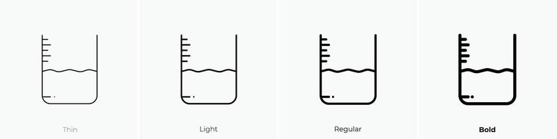 nivel icono. delgado, luz, regular y negrita estilo diseño aislado en blanco antecedentes vector