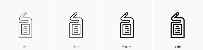 liquid icon. Thin, Light, Regular And Bold style design isolated on white background vector