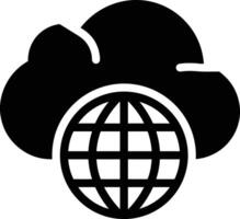 Cloud icon symbol image. Illustration of the hosting storage vector