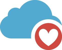 Cloud icon symbol image. Illustration of the hosting storage vector