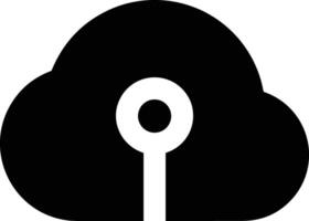 Cloud icon symbol image. Illustration of the hosting storage vector