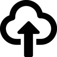 Cloud icon symbol image. Illustration of the hosting storage vector