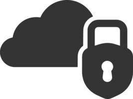 Cloud icon symbol image. Illustration of the hosting storage vector