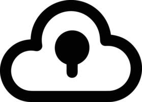 Cloud icon symbol image. Illustration of the hosting storage vector