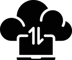 Cloud icon symbol image. Illustration of the hosting storage vector