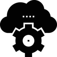 Cloud icon symbol image. Illustration of the hosting storage vector