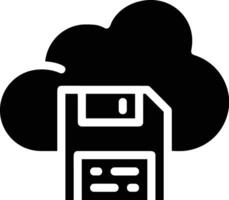 Cloud icon symbol image. Illustration of the hosting storage vector