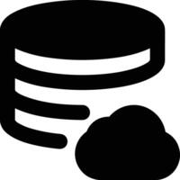 Cloud icon symbol image. Illustration of the hosting storage vector