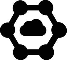 Cloud icon symbol image. Illustration of the hosting storage vector