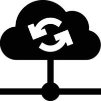 Cloud icon symbol image. Illustration of the hosting storage vector