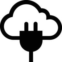 Cloud icon symbol image. Illustration of the hosting storage vector