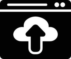 Cloud icon symbol image. Illustration of the hosting storage vector