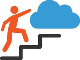 Cloud icon symbol image. Illustration of the hosting storage vector