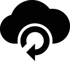 Cloud icon symbol image. Illustration of the hosting storage vector