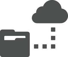 Cloud icon symbol image. Illustration of the hosting storage vector