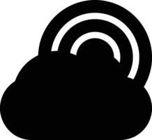 Cloud icon symbol image. Illustration of the hosting storage vector