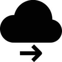 Cloud icon symbol image. Illustration of the hosting storage vector