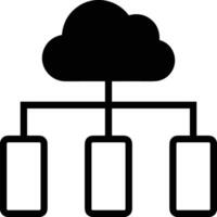 Cloud icon symbol image. Illustration of the hosting storage vector