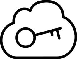 Cloud icon symbol image. Illustration of the hosting storage vector