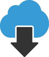 Cloud icon symbol image. Illustration of the hosting storage vector