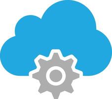 Cloud icon symbol image. Illustration of the hosting storage vector