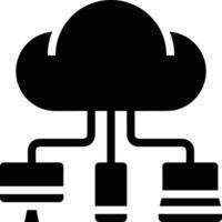 Cloud icon symbol image. Illustration of the hosting storage vector