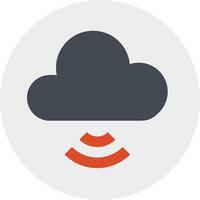 Cloud icon symbol image. Illustration of the hosting storage vector