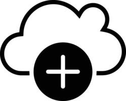 Cloud icon symbol image. Illustration of the hosting storage vector