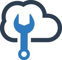 Cloud icon symbol image. Illustration of the hosting storage vector