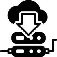 Cloud icon symbol image. Illustration of the hosting storage vector