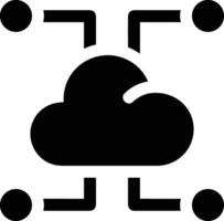 Cloud icon symbol image. Illustration of the hosting storage vector