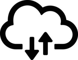 Cloud icon symbol image. Illustration of the hosting storage vector