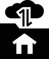 Cloud icon symbol image. Illustration of the hosting storage vector