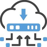 Cloud icon symbol image. Illustration of the hosting storage vector