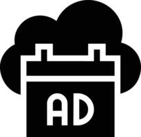 Cloud icon symbol image. Illustration of the hosting storage vector