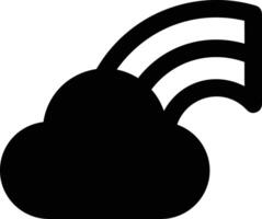 Cloud icon symbol image. Illustration of the hosting storage vector