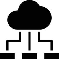 Cloud icon symbol image. Illustration of the hosting storage vector