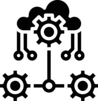 Cloud icon symbol image. Illustration of the hosting storage vector