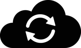 Cloud icon symbol image. Illustration of the hosting storage vector