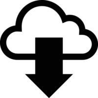 Cloud icon symbol image. Illustration of the hosting storage vector