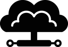 Cloud icon symbol image. Illustration of the hosting storage vector
