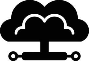 Cloud icon symbol image. Illustration of the hosting storage vector