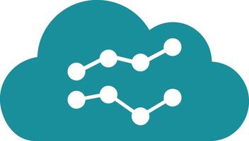 Cloud icon symbol image. Illustration of the hosting storage vector
