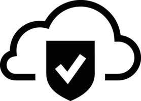 Cloud icon symbol image. Illustration of the hosting storage vector