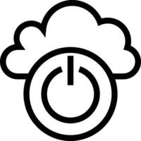 Cloud icon symbol image. Illustration of the hosting storage vector