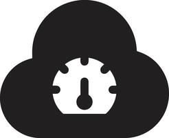 Cloud icon symbol image. Illustration of the hosting storage vector