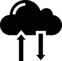 Cloud icon symbol image. Illustration of the hosting storage vector