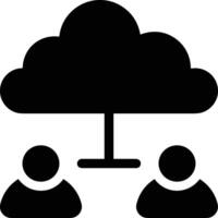 Cloud icon symbol image. Illustration of the hosting storage vector