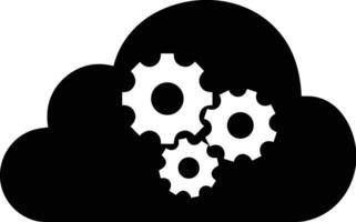 Cloud icon symbol image. Illustration of the hosting storage vector